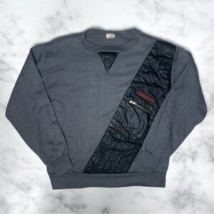 Vintage 80s Corvette Retro Streetwear Embroidered Tactical Sweatshirt